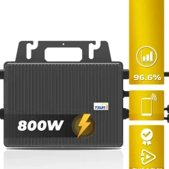 SUNNIVA ® 920W Balkonkraftwerk mit 2,01 kWh Speicher TSUN SOLARCAN TSOL-DCU2000Lite, BIFAZIAL FULLBLACK komplett Steckdose, PV Solaranlage Komplettset mit Solarspeicher, 2x 460W Glas-Glas Bifacial Online