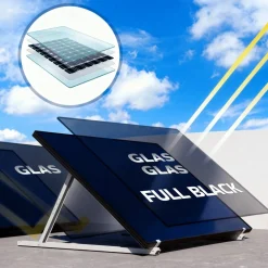 ® 2760W Balkonkraftwerk mit 7,68 kWh Speicher MARSTEK Jupiter C + Plus, BIFAZIAL FULLBLACK komplett Steckdose, PV Solaranlage Komplettset mit Solarspeicher, 6x 460W N-Type Glas-Glas Bifacial PV ^ SUNNIVA Online