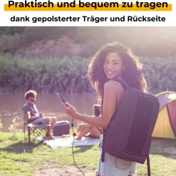 SunnyBAG ICONIC Solar Backpack 7 Watt, graphite Clearance