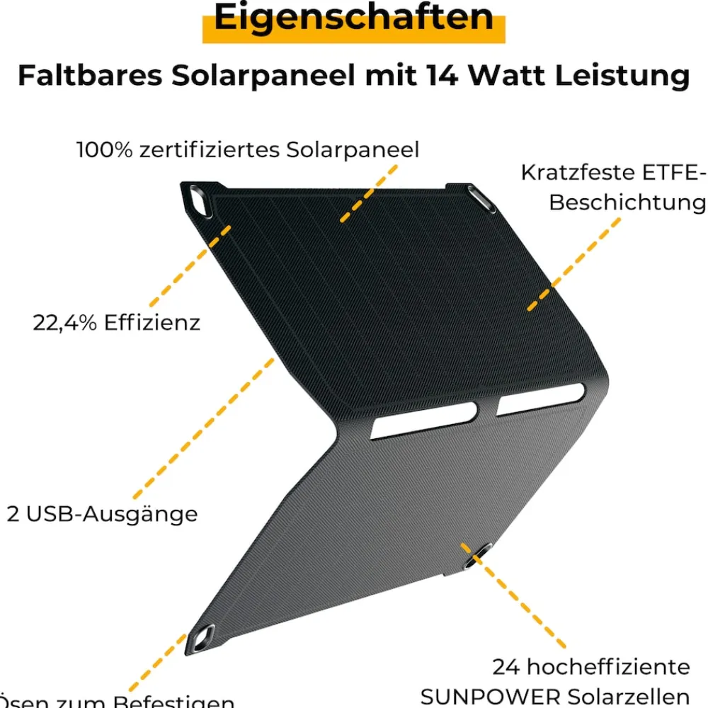 SunnyBAG Sunbooster 14 Solarpanel, schwarz Online