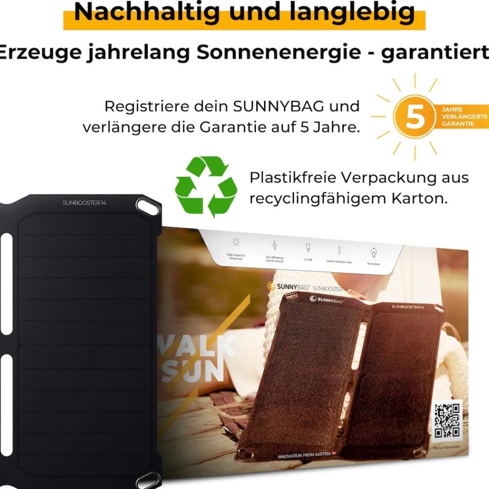 SunnyBAG Sunbooster 14 Solarpanel, schwarz Online