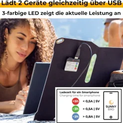 Sunbooster 28 Solarpanel, schwarz ^ SunnyBAG Discount