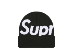 Supreme Big Logo Beanie (FW25) Black Hot