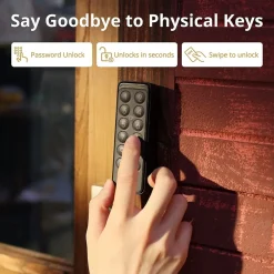 Switchbot Keypad Touch, Smartes Codeschloss für Lock Pro, mit Fingerabdrucksensor und Appsteuerung, Schwarz New