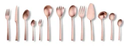 ECHTWERK Tafelbesteck "AVELINO" 68 tlg. - bronze matt Sale