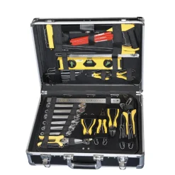 TECH-CRAFT Werkzeugkoffer 130 tlg. Heimwerker-Set Werkzeugtasche Werkstattkoffer Clearance