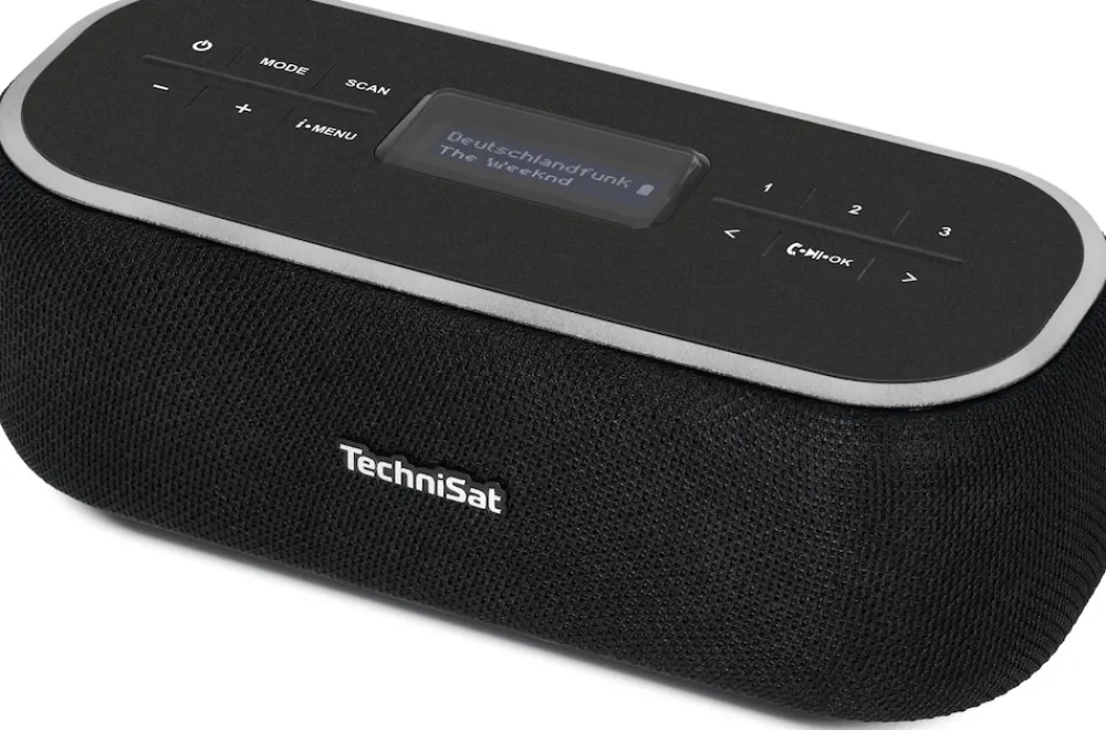 Technisat DIGITRADIO BT 1 | Bluetooth-Lautsprecher mit DAB+, UKW, Akku | schwarz Best