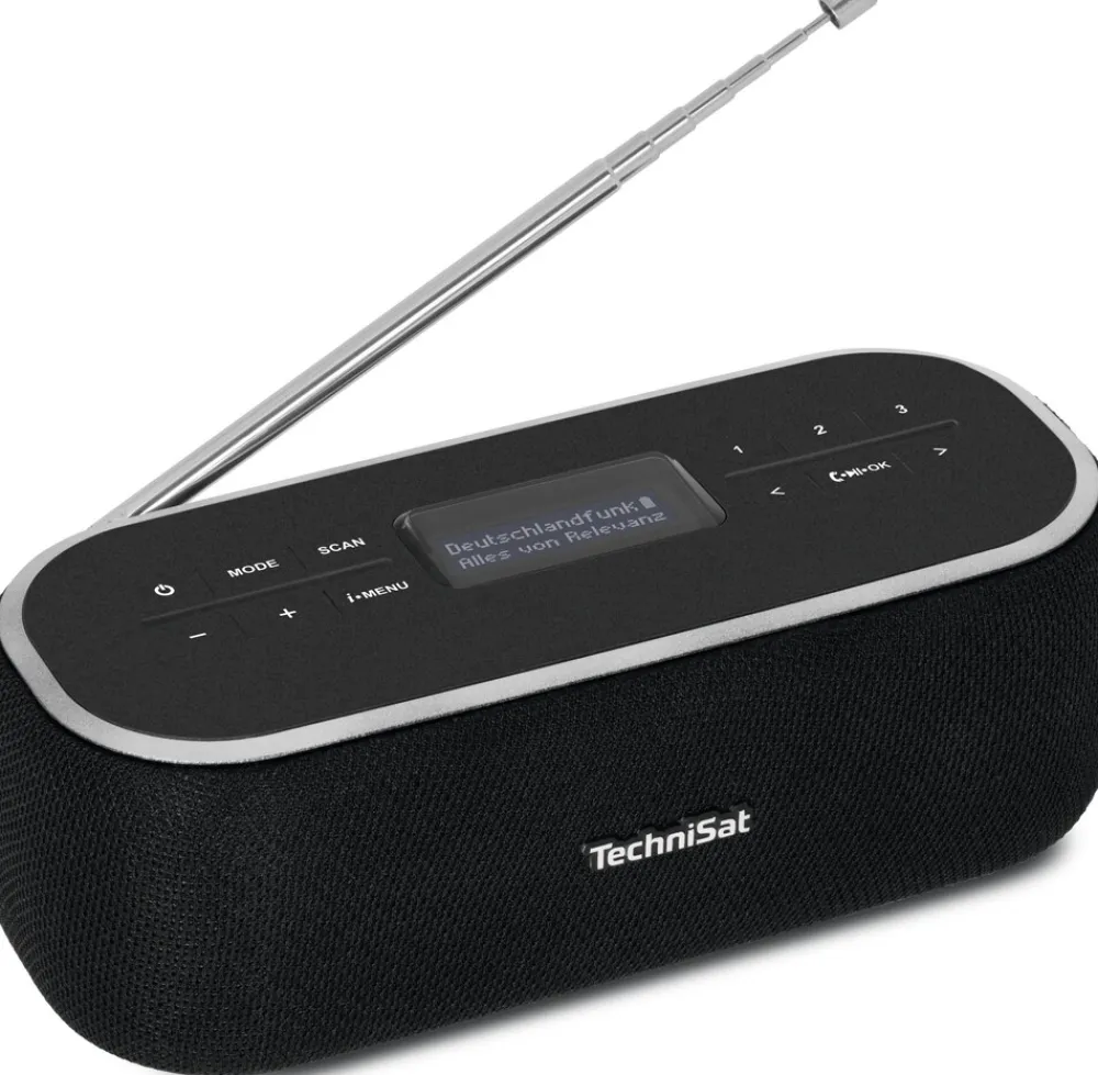 Technisat DIGITRADIO BT 1 | Bluetooth-Lautsprecher mit DAB+, UKW, Akku | schwarz Best