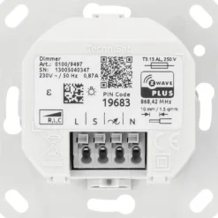 Technisat Dimmschalter-Einsatz | Z-Wave Unterputz-Schalter für Gira System 55 New