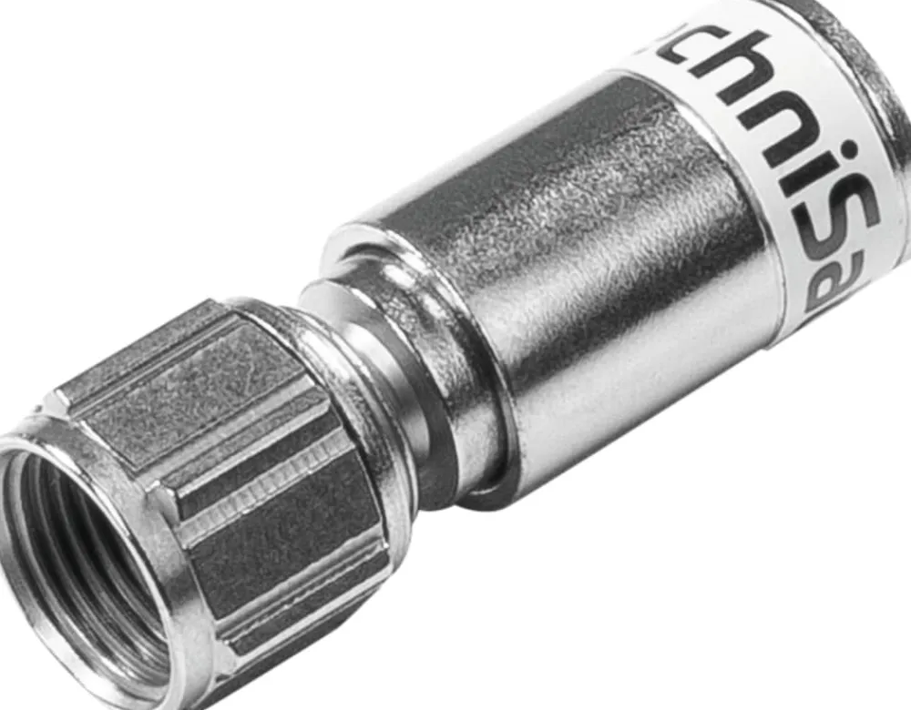 F-Kompressionsstecker 3.9 | High-End F-Stecker | 100 Stück ^ Technisat Hot