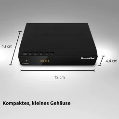 Technisat HD-S 210 – Kompakter HD SAT-Receiver (DVB-S/S2, HDMI, USB Mediaplayer) Clearance