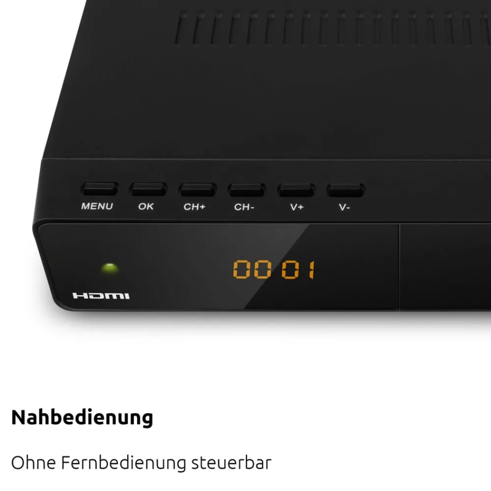 Technisat HD-S 210 – Kompakter HD SAT-Receiver (DVB-S/S2, HDMI, USB Mediaplayer) Clearance