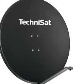 Technisat SATMAN 850 PLUS | 85cm Sat-Antenne inklusive AZ/EL-Halterung | rot schiefergrau gelb mit smiley Clearance