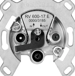 TECHNIPRO RV 600-17E | Sat-Durchgangsdose, Antennensteckdose | silber ^ Technisat Clearance