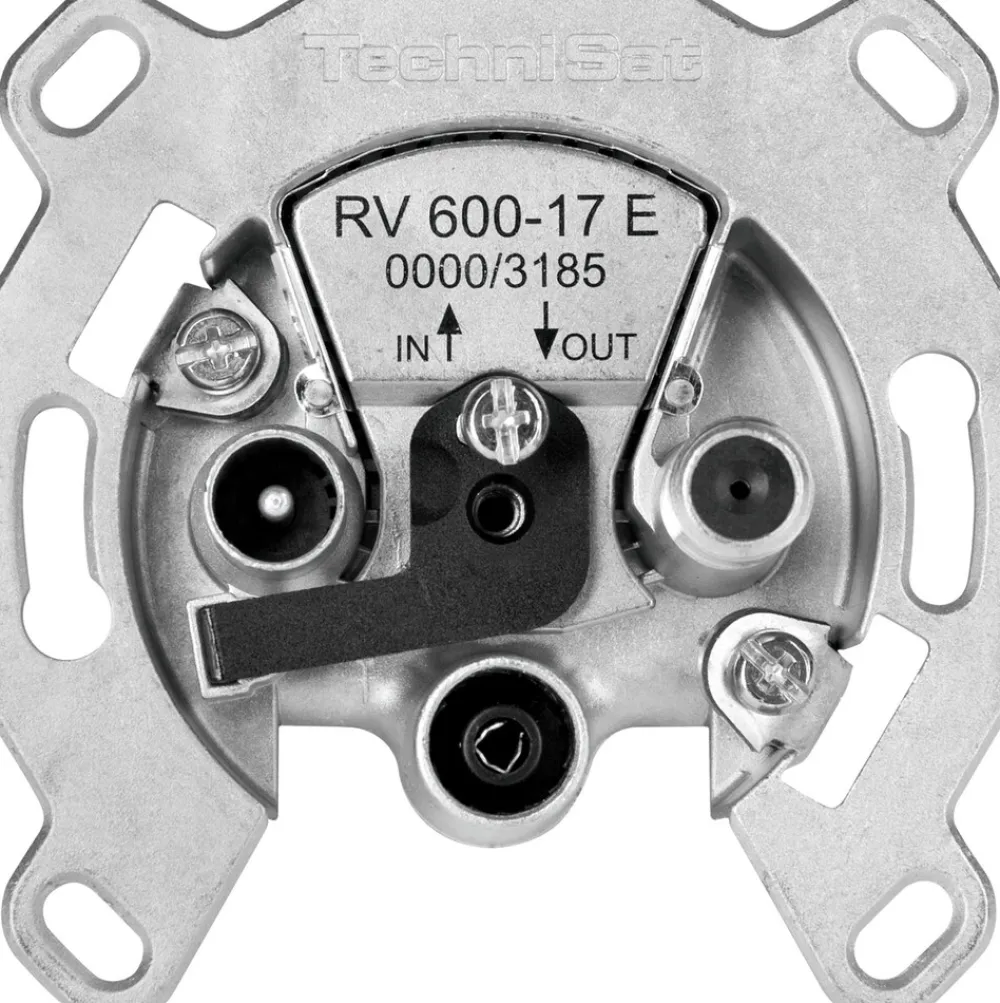 TECHNIPRO RV 600-17E | Sat-Durchgangsdose, Antennensteckdose | silber ^ Technisat Clearance