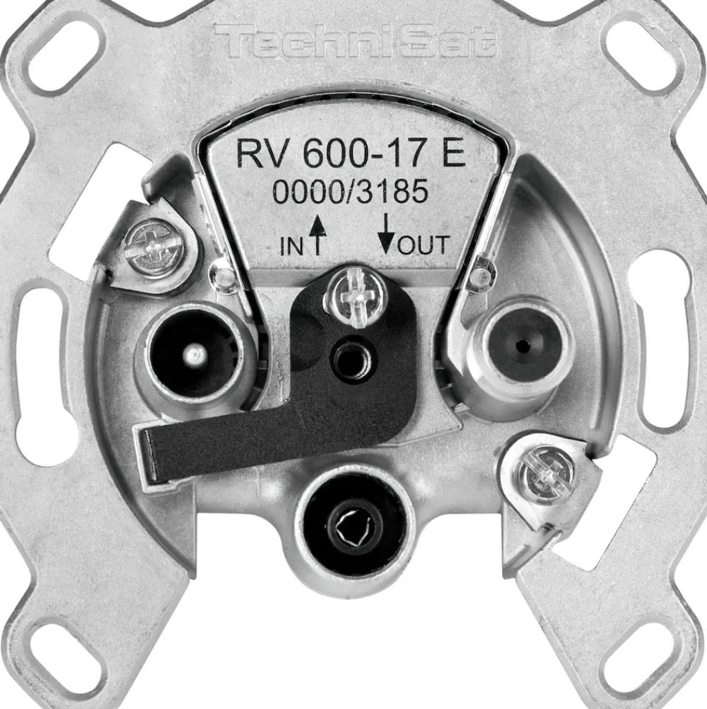 TECHNIPRO RV 600-17E | Sat-Durchgangsdose, Antennensteckdose | silber ^ Technisat Clearance