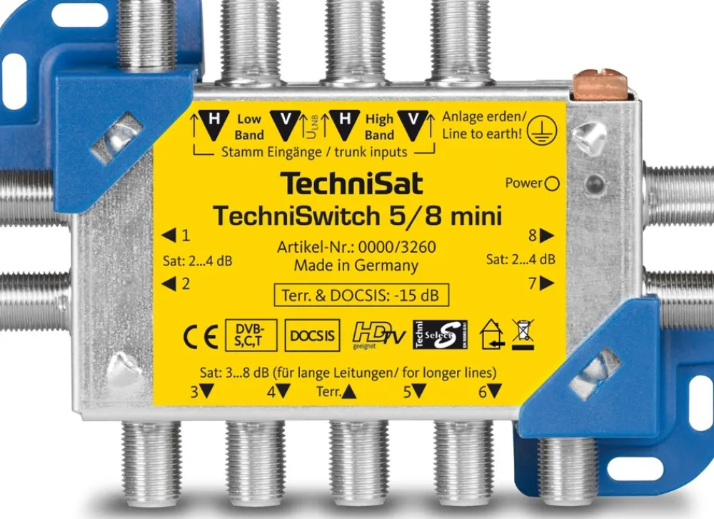 Technisat TECHNISWITCH 5/8 MINI | Multischalter / Satverteiler für 8 Teilnehmer Best
