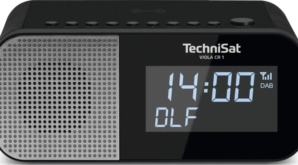 Technisat VIOLA CR 1 | DAB+ und UKW Radiowecker mit Wireless Charging | schwarz New