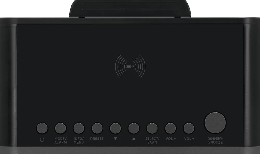 Technisat VIOLA CR 1 | DAB+ und UKW Radiowecker mit Wireless Charging | schwarz New