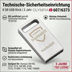 Olympia Technische-Sicherheitseinrichtung USB Stick 3 Jahre TSE-Lizenz Discount