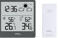 Technoline WS 9138 Wetterstation (Quarzuhr, Wettervorhersage, Temperatur, Luftfeuchtigkeit) Best