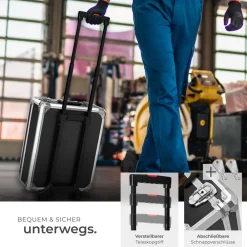 ® Aluminium Werkzeugkoffer, 1200-teilig, übersichtliche Anordnung auf 4 Ebenen, mit Klappgriff und Teleskopgriff ^ TecTake Hot