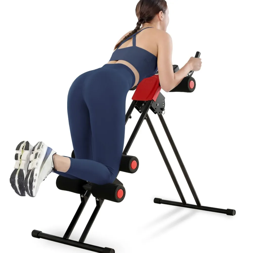 ® Bauchtrainer, 5-fach verstellbar, klappbar, mit Trainingscomputer ^ TecTake Outlet