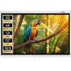 ® Beamer-Leinwand, für 4K, HD, Ultra HD und Full HD, Gain-Faktor 1,0, ausziehbares Gewebetuch, faltenfrei, Format 16:9, 72“ ^ TecTake New
