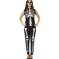 ® Frauenkostüm Gruselige Skull Lady ^ TecTake Best