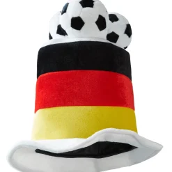 ® Fußball Fan Zylinder Deutschland mit Fußbällen ^ TecTake Clearance