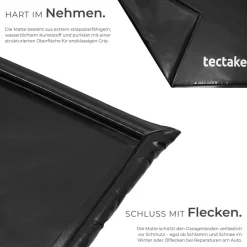 TecTake ® Garagenbodenatte, 2,4 x 5 , it Kettpad und Akohotüchern, inkuive auziehbare Abzieher Discount