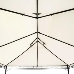 ® Gartenpavillon, 4 x 3 m, Doppeldachsystem, inklusive Spannseilen und Heringen ^ TecTake Best