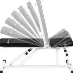 TecTake ® Hantelbank, Sitz 4-fach verstellbar, gepolstert mit Kunstlederbezug, 120 x 47 x 114 cm Discount