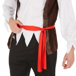 ® Herrenkostüm Pirat Kapitän Ringelbart ^ TecTake New