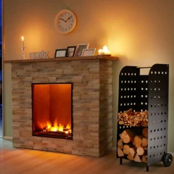 TecTake ® Holzwagen, aus Stahl, zusätzlicher Boden, 53,5 x 41 x 112 cm Clearance