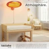 ® Infrarotheizstrahler, 3 Leistungsstufen, 650, 1300 und 2000 W, höhenverstellbar und neigbar, Wandmontage möglich, 50 x 50 x 136 - 213 cm ^ TecTake Discount