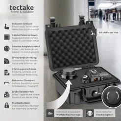 TecTake ® Kaerakoffer, au robuter Hartchae it 3 chautoffeinagen, waerdicht und teperaturbetändig, inkuive Vorrichtung für Vorhängechöer Outlet