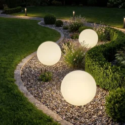 ® Kugelleuchte, mit LED-Beleuchtung, 12 W, samt Fernbedienung und Leuchtmittel, inklusive Erdspieß ^ TecTake Outlet