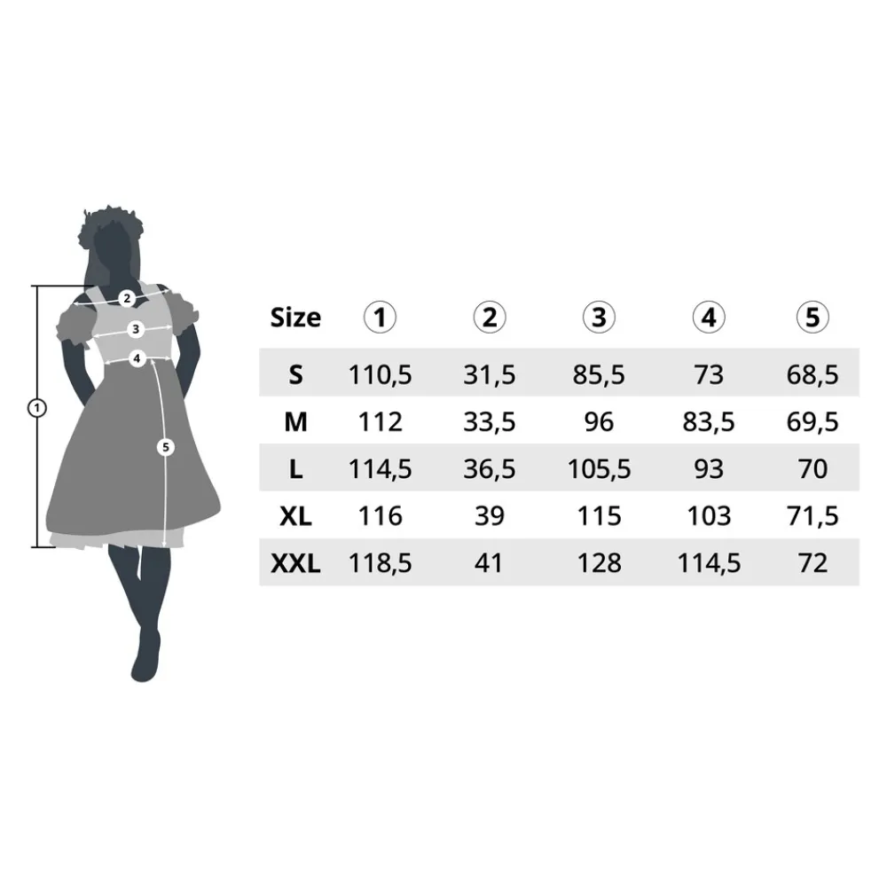 TecTake ® Midi-Dirndl Erding Modell 2 New