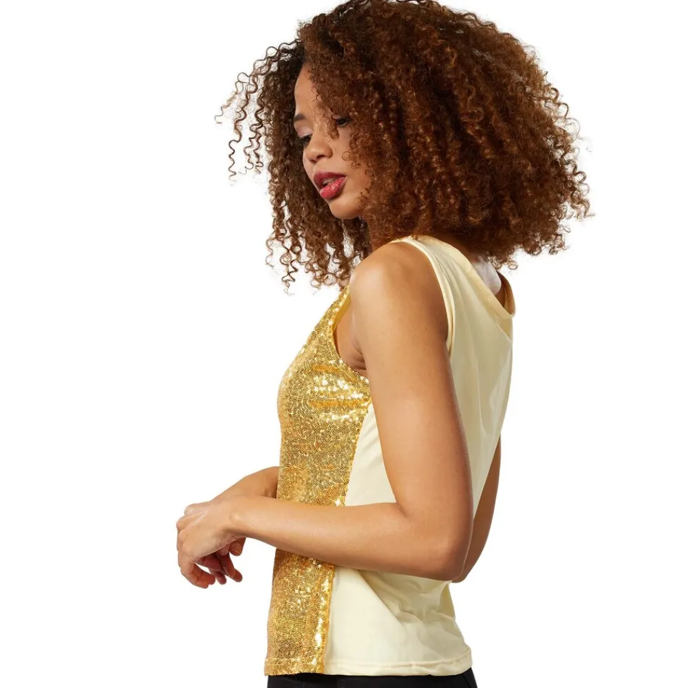 ® Pailletten-Träger-Top ^ TecTake Hot