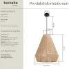 ® Pendelleuchte, Boho-Stil, Wickeltechnik, 40 W, Stahlgestell, 40,5 x 47 cm ^ TecTake