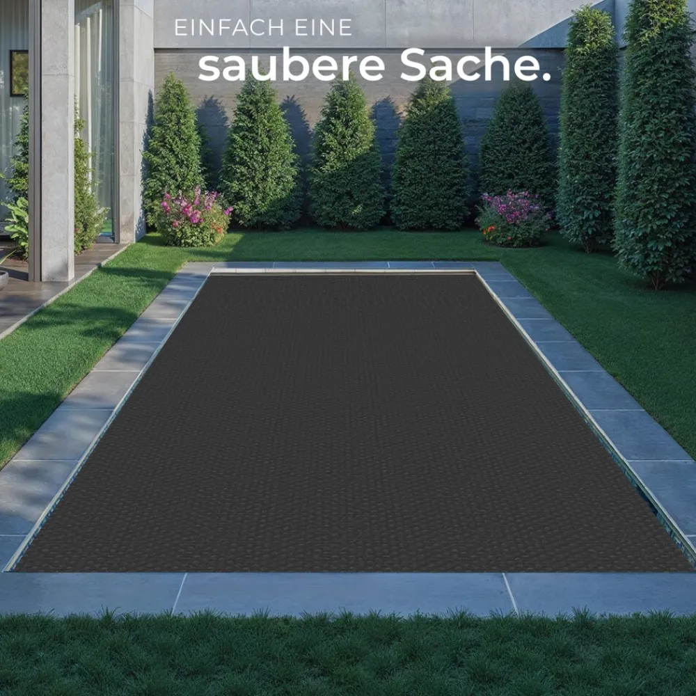 ® Pool-Solarfolie, rechteckig und selbstschwimmend, Stärke 200 µm, 500 x 800 cm ^ TecTake Clearance