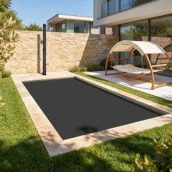 ® Pool-Solarfolie, rechteckig und selbstschwimmend, Stärke 200 µm, 500 x 800 cm ^ TecTake Clearance