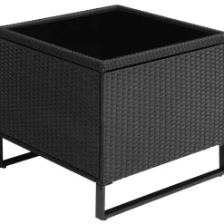 ® Rattan Lounge, für 4 Personen, große Aufbewahrungsbox, mit Sicherheitsglasplatte ^ TecTake Best