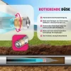 TecTake ® Rohrreinigungsschlauch-Set, 8-teilig, in 2 Größen, 3 Adapterstücke, inkl. Aufbewahrungsbeutel Sale