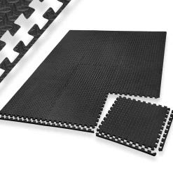 ® Schutzmattenset, 12-teilig mit 24 Randstücken, weich und rutschfest, leichte Reinigung und flexibel erweiterbar ^ TecTake Discount