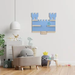 TecTake ® Wandregal, für bis zu 16 Tonies, abgerundete Ecken, 56 x 15,5 x 43 cm, unsichtbare Aufhängung Outlet