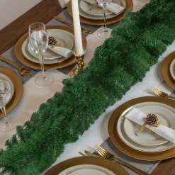 ® Weihnachtsgirlande, naturgetreu, 180 Zweige, mit Schlaufe zum Aufhängen ^ TecTake Hot