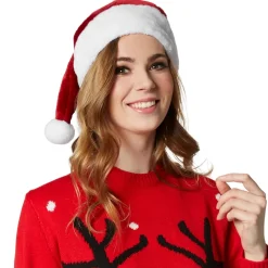 ® Weihnachtsmütze dunkelrot ^ TecTake