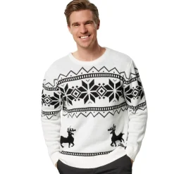 ® Weihnachtspullover Winterland weiß-schwarz ^ TecTake Online